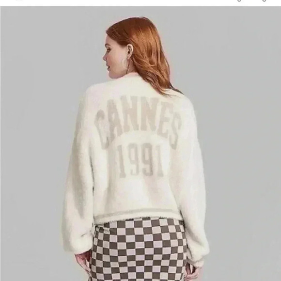 Ascot + Hart X Target Cannes 1991 Cozy Cardigan NWT LARGE - Picture 1 of 3